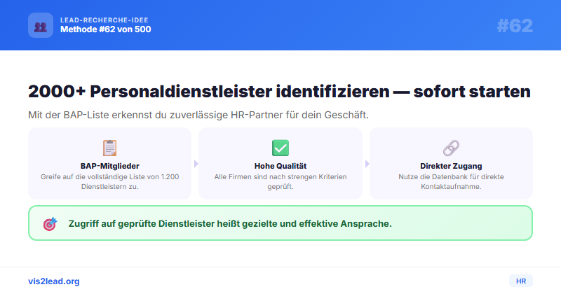 BAP-Mitglieder: 1.200 Personaldienstleister — So…