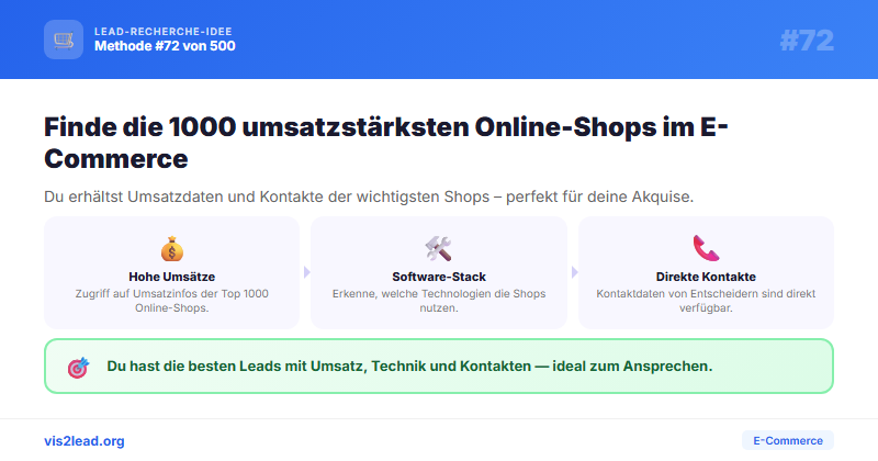 EHI Top 1000 Online-Shops — So gewinnst du Spitzen-Leads in der E-Commerce