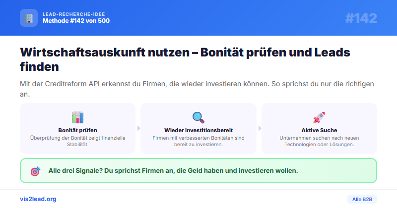 Wirtschaftsauskunftei: Bonitaetsverbesserungen — So gewinnst du Spitzen-Leads in der B2B