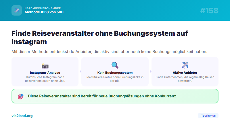Reiseveranstalter auf IG ohne Buchungssystem in Bio — So gewinnst du Spitzen-Leads in der Tourismus