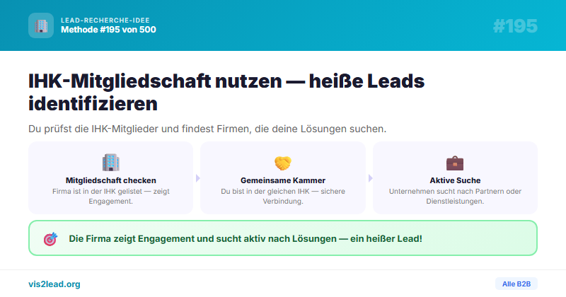 IHK-Mitgliedschaft als Warm-Signal — So gewinnst du Spitzen-Leads in der B2B