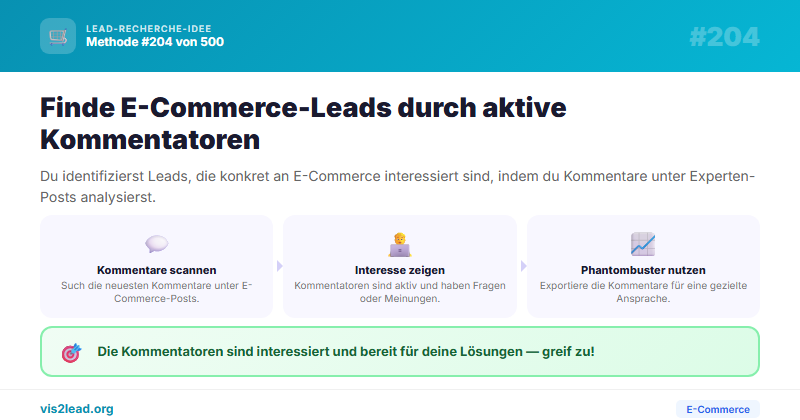 Kommentatoren unter Posts von E-Commerce-Experten — So gewinnst du Spitzen-Leads in der E-Commerce