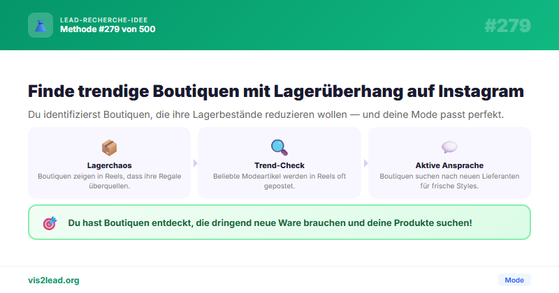 Instagram Reels Boutiquen „Lagerchaos“ — So gewinnst du Spitzen-Leads in der Mode