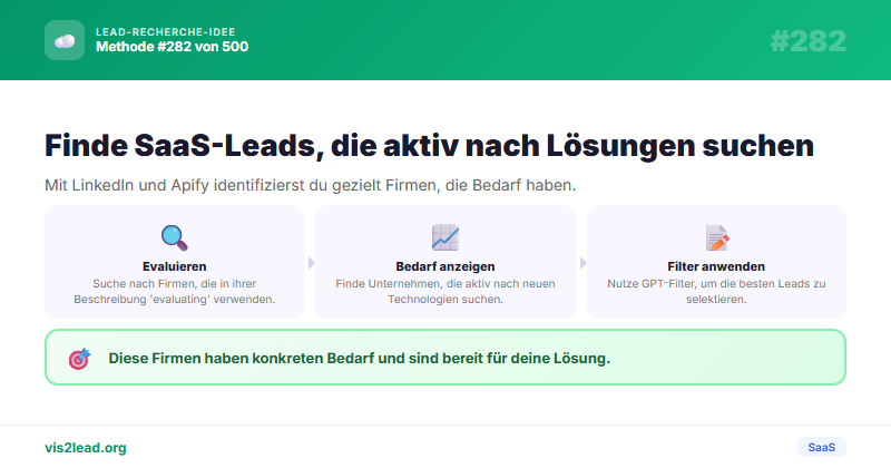 LinkedIn „Evaluating“ / „Looking for“ in About — So gewinnst du Spitzen-Leads in der SaaS