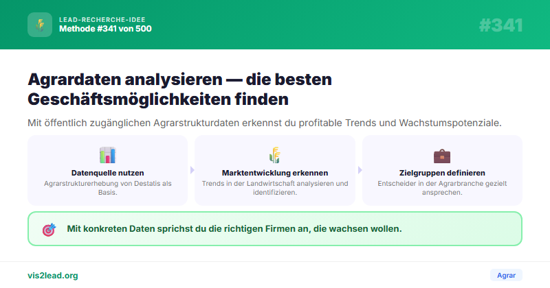 Agrarstrukturerhebung Destatis — So gewinnst du Spitzen-Leads in der Agrar
