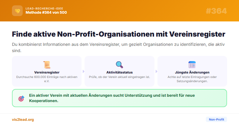 Vereinsregister — So gewinnst du Spitzen-Leads in der Non-Profit