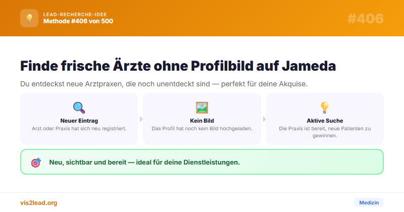 Neu-Eintraege ohne Profilbild — So gewinnst du Spitzen-Leads in der Medizin