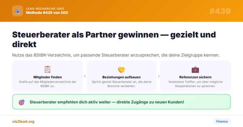 Steuerberater als Referral-Partner im B2B-Vertrieb