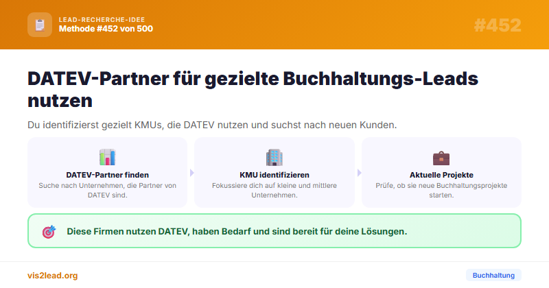 DATEV-Berater als KMU-Zugang — So gewinnst du Spitzen-Leads in der Buchhaltung