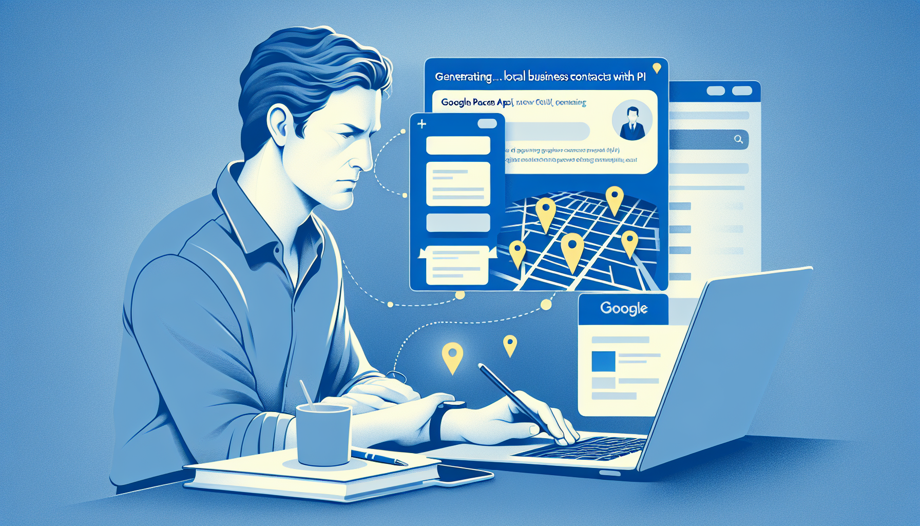 Lokale Geschäftskontakte generieren mit Google Places API