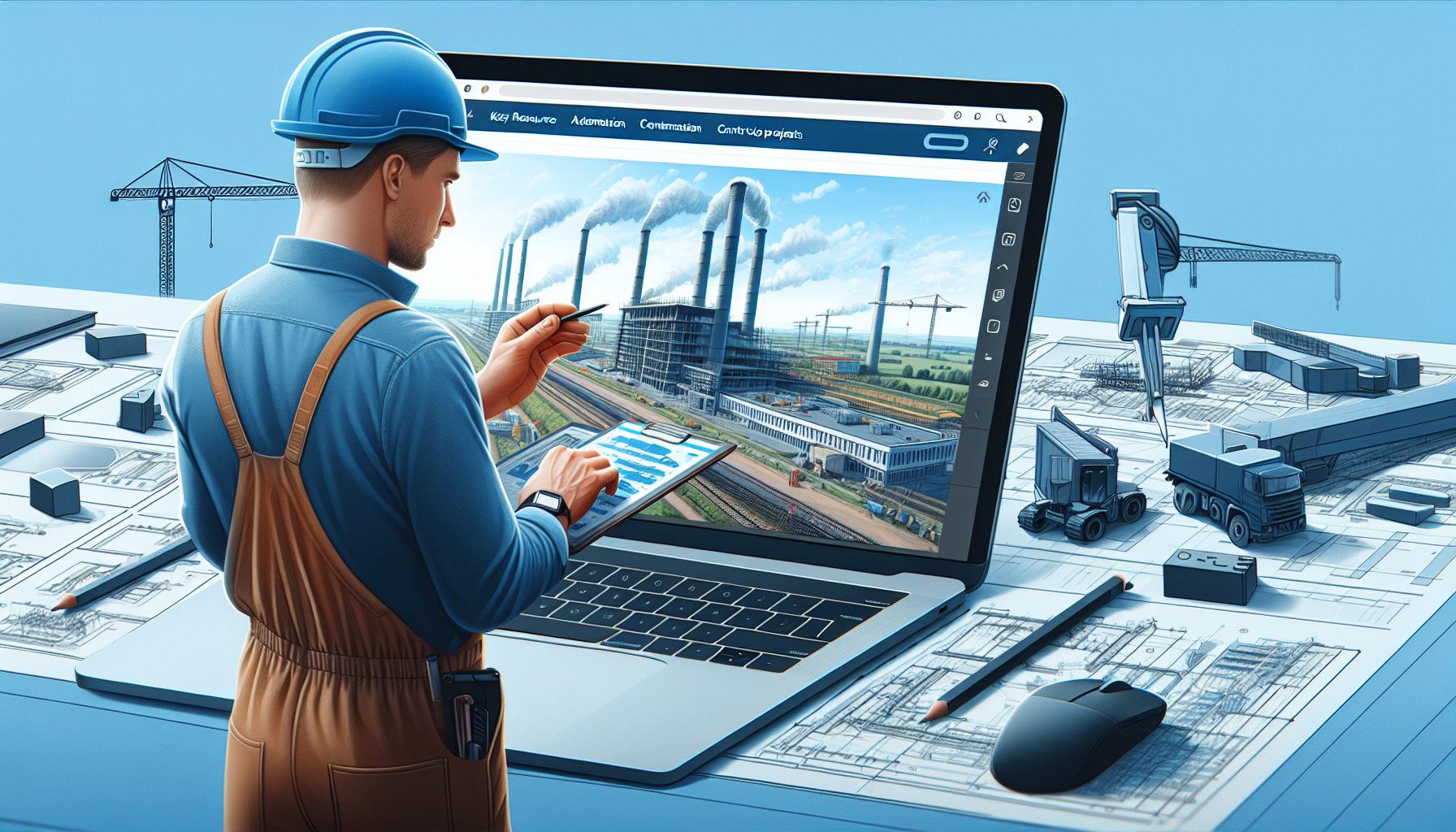 Schlüsselressourcenautomatisierung für Bauprojekte